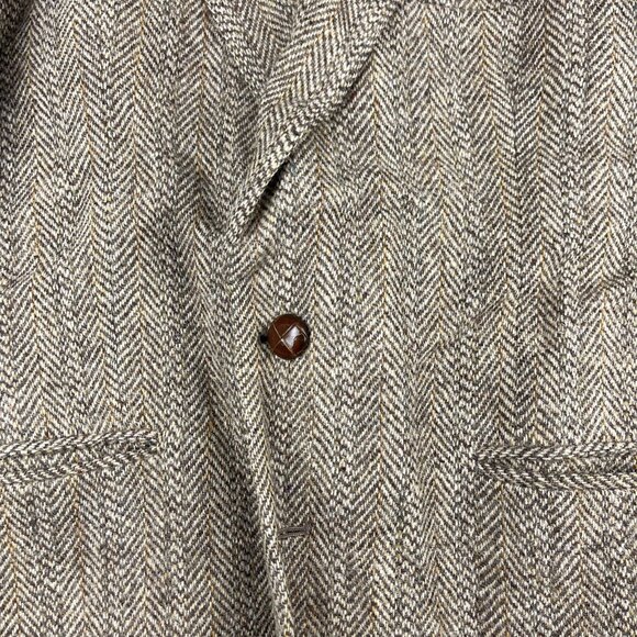 Vintage Harris Tweed England made Blazer Mens 40R Sport Coat Suit Jacket Wool - Picture 7 of 16